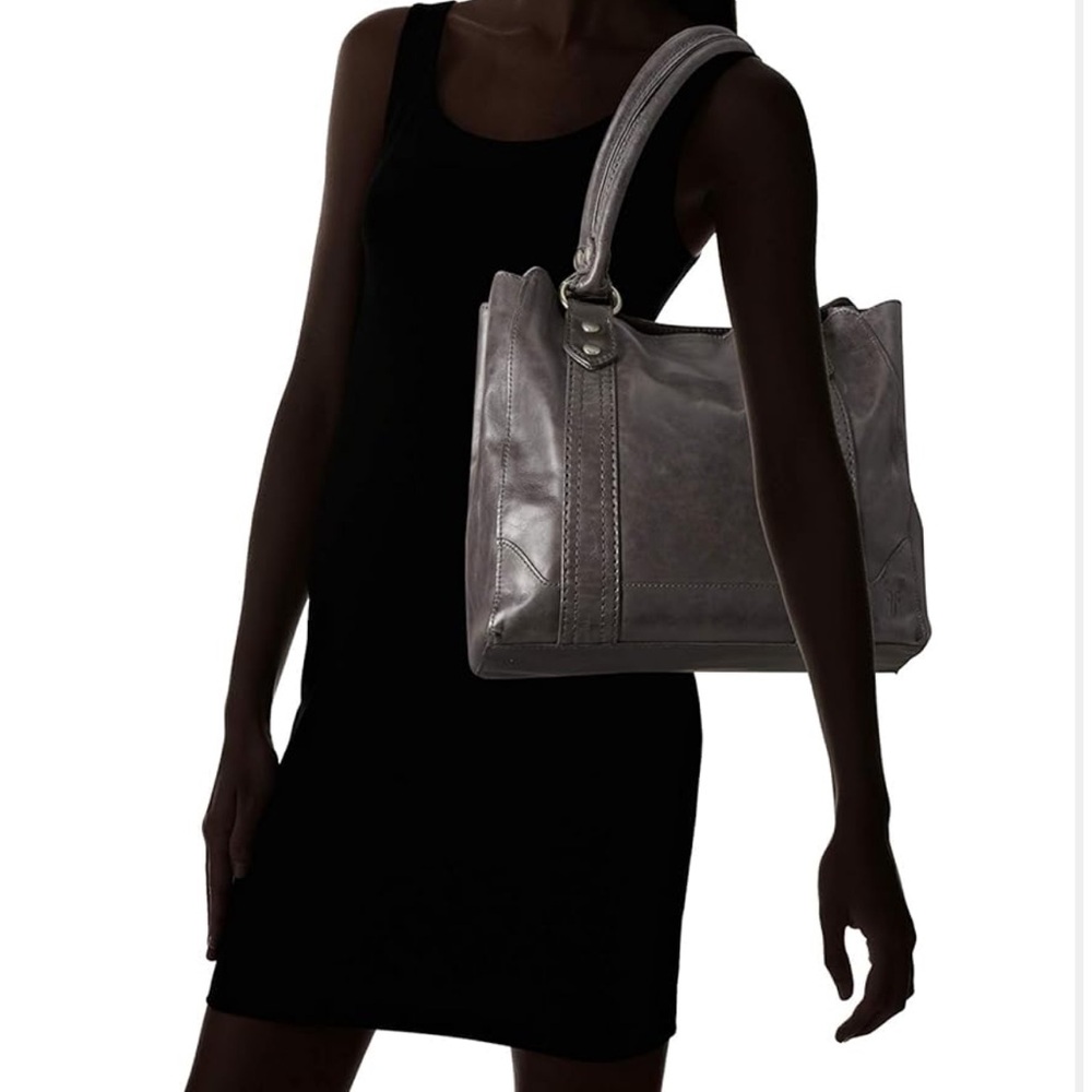 Frye Dark grey Leather Shoulder Tote - Picture 6 of 6